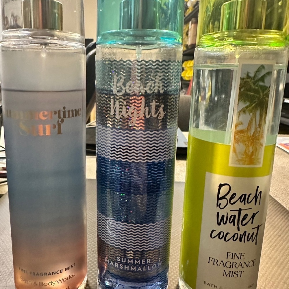 Bath and body works . Body sprays